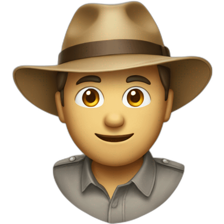 Chat avec un chapeau emoji