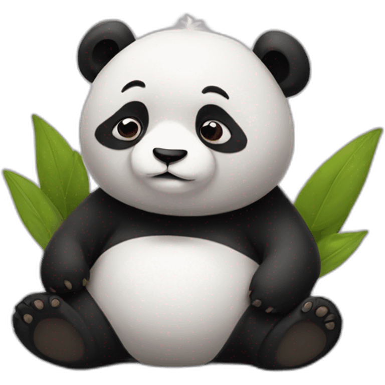 panda meditation fertile emoji