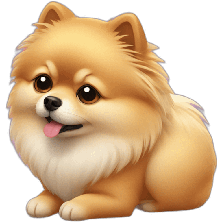 pomeranian sleepy emoji