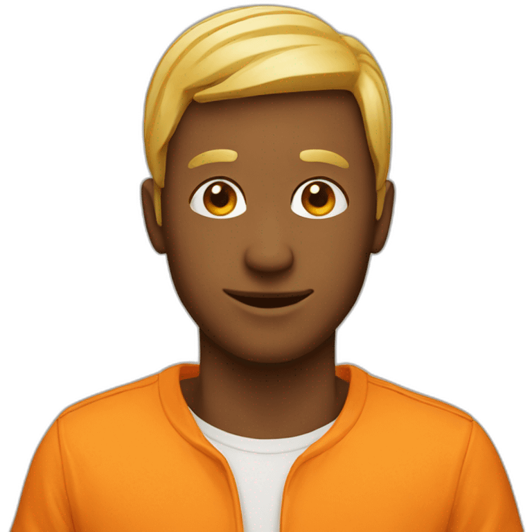 Orange man emoji