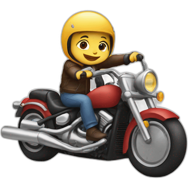 baby in a motorcycle emoji