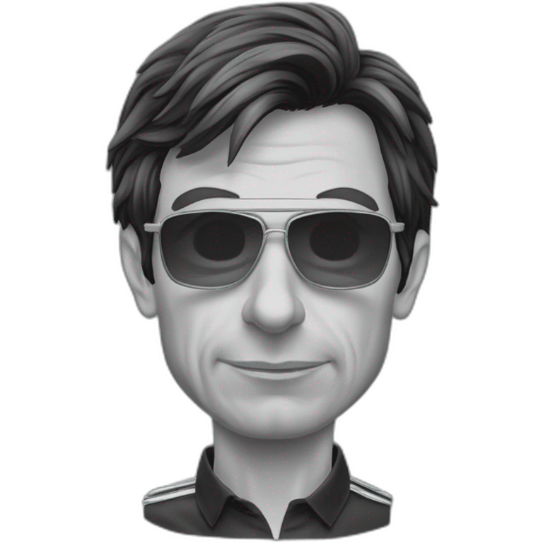 Toto Wolff avec de l’acné qui pleure emoji