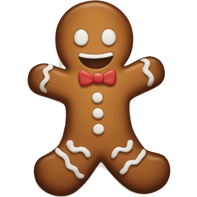 Gingerbread man emoji