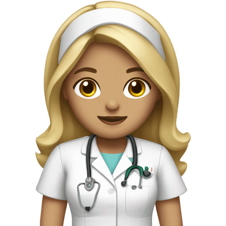 nurse with blonde highlights  emoji