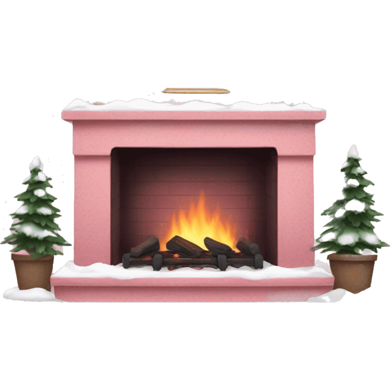 Winter Pink FirePlace emoji