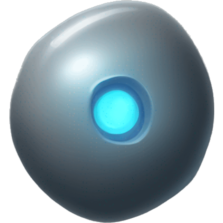 a glowing only grey space artifact emoji