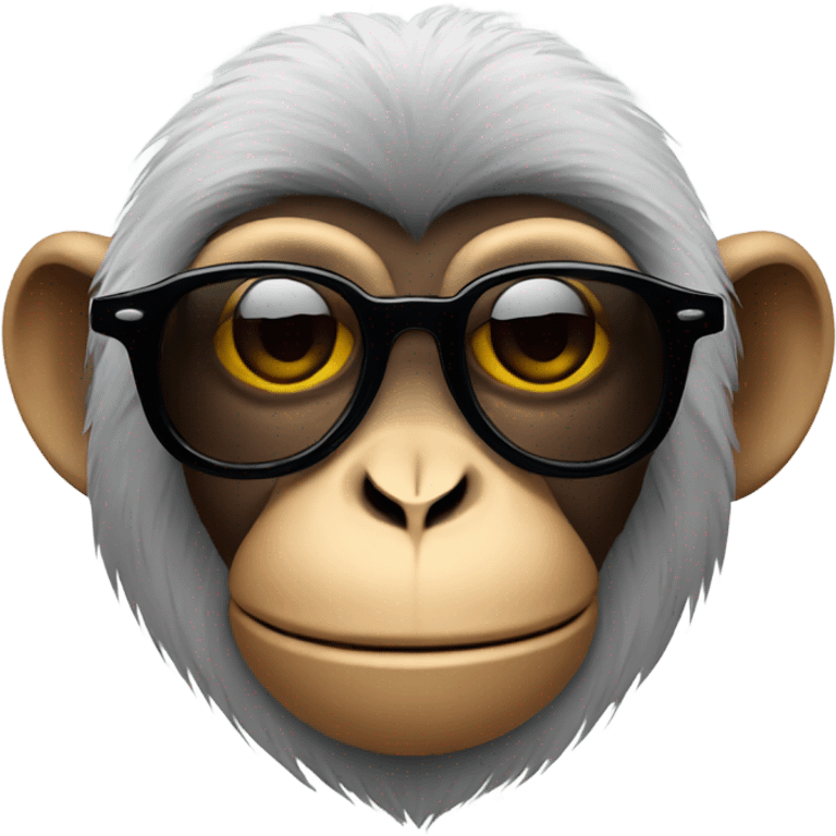 Monkey with sunglasses  emoji