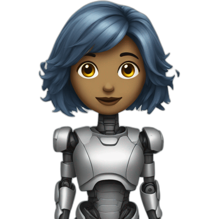 robot girl emoji