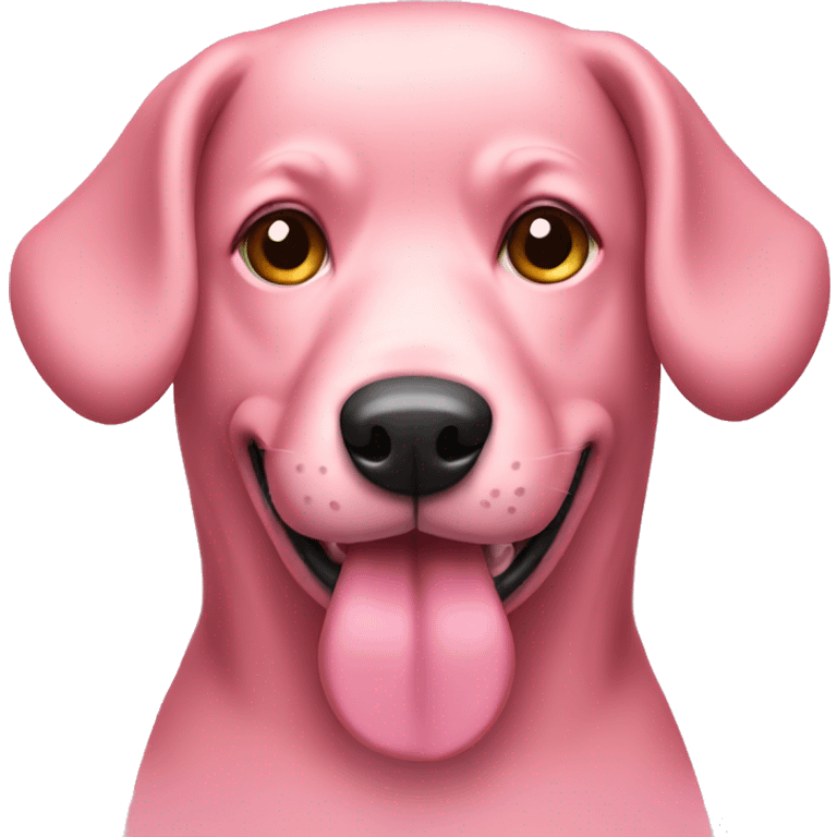 Pink dog  emoji