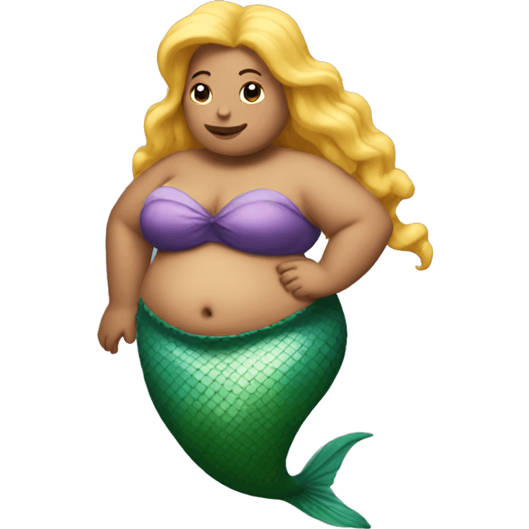 Fat mermaid emoji