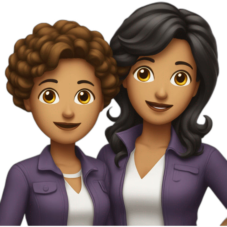 entrepeneur mother and adult daughters latinas emoji