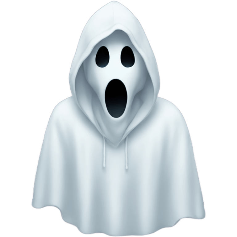 Ghost wearing a hoodie emoji