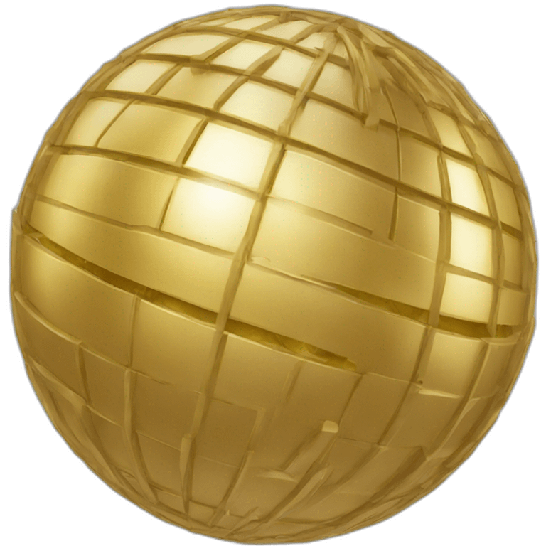 Gold sphere emoji