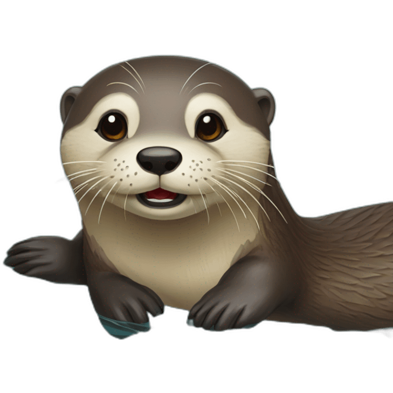 loutre qui s'appelle sanssans emoji