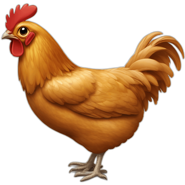 poulet sur maison emoji