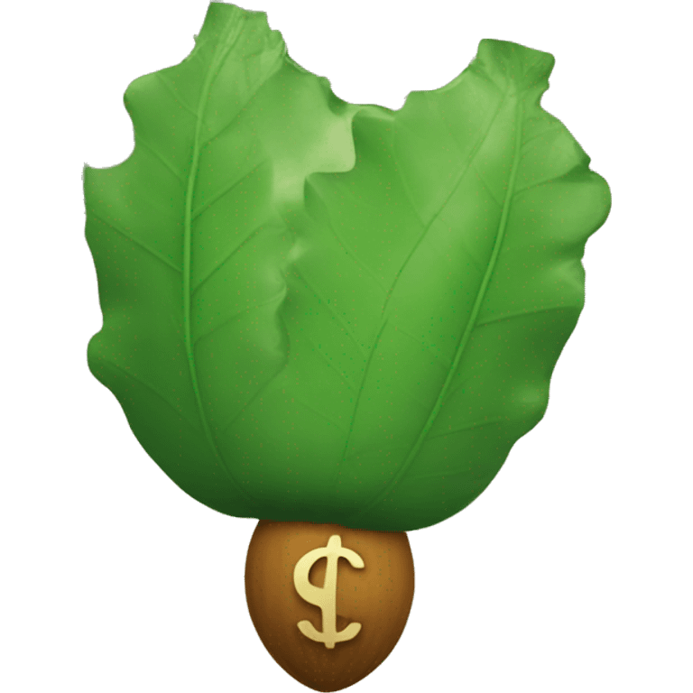 acorn dollar bill emoji