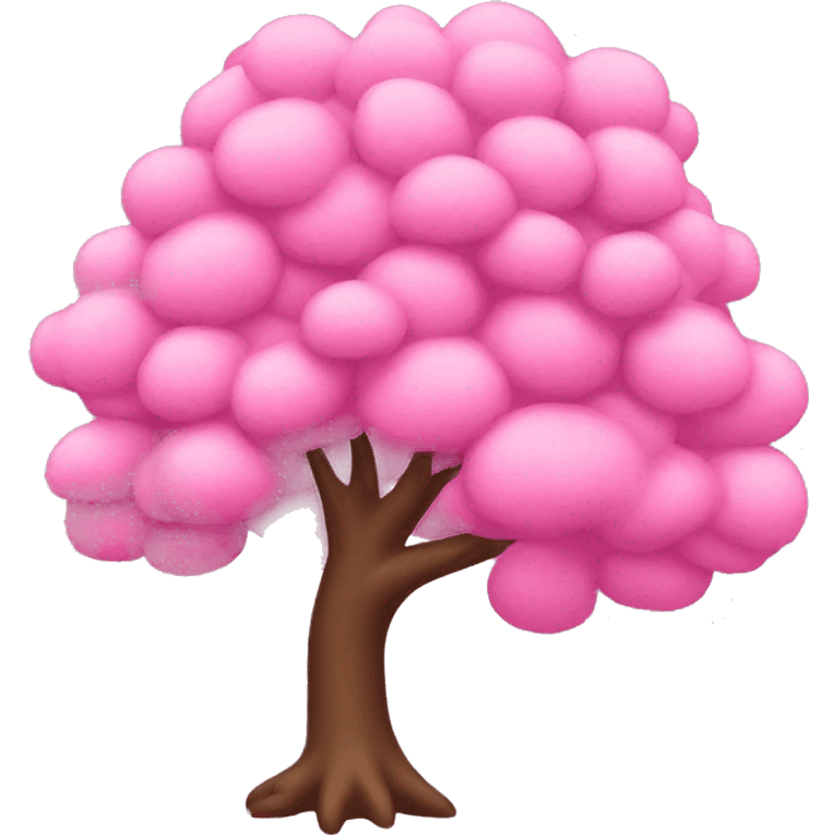 Pink tree emoji