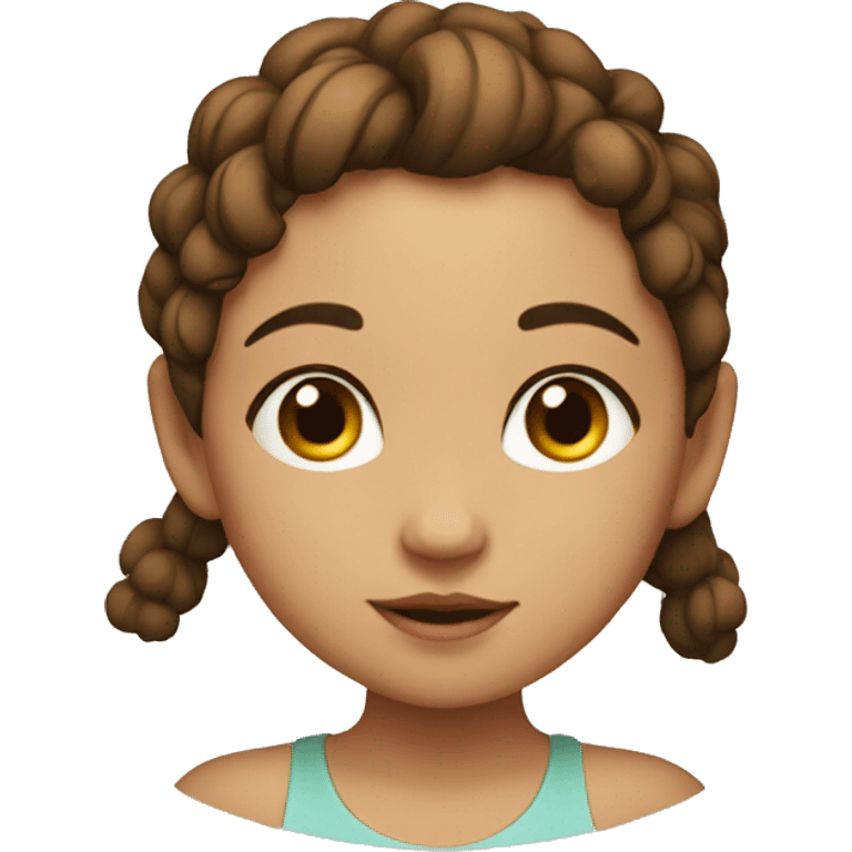 niña con pecas emoji