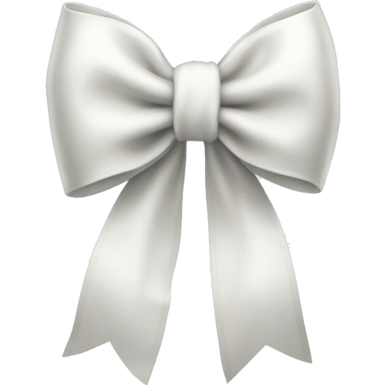 White asthetic clean Christmas bow  emoji