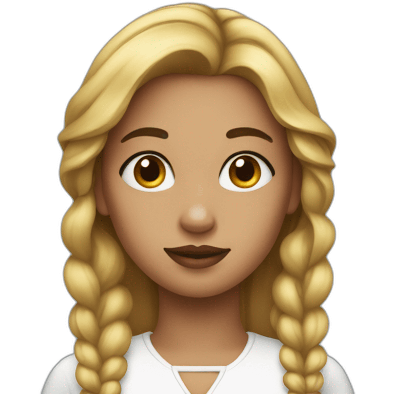 Fille maquillée emoji