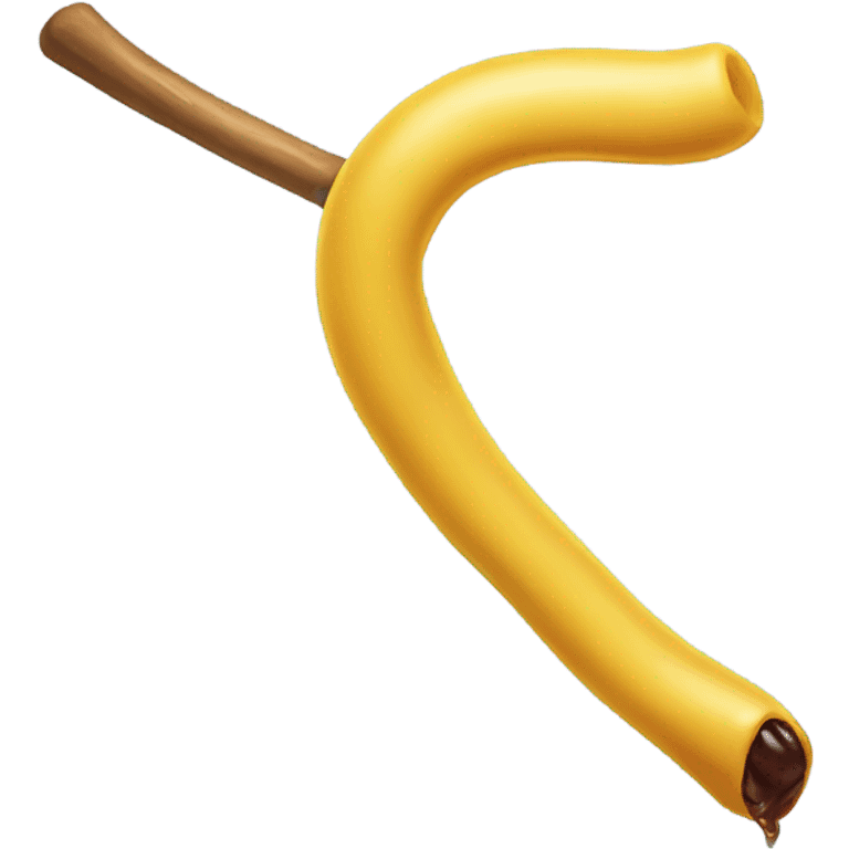 emoji swallowing stick emoji