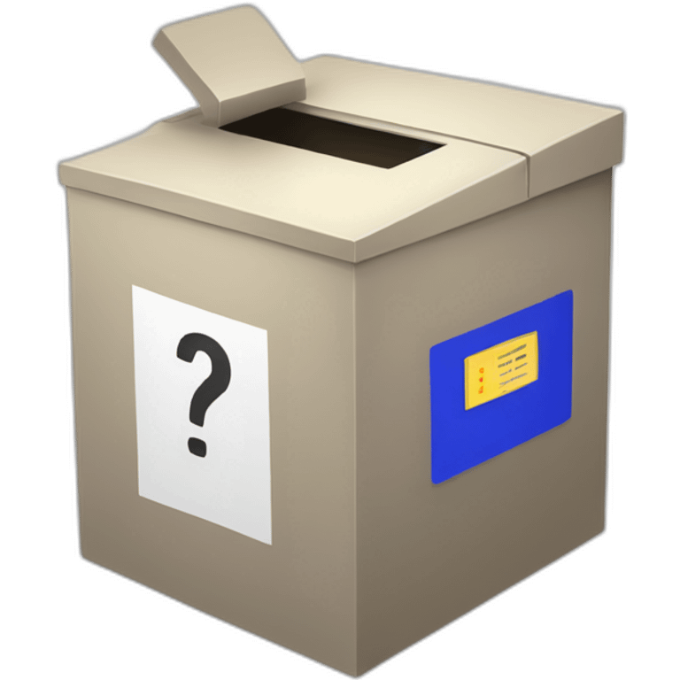 2d ballot box emoji