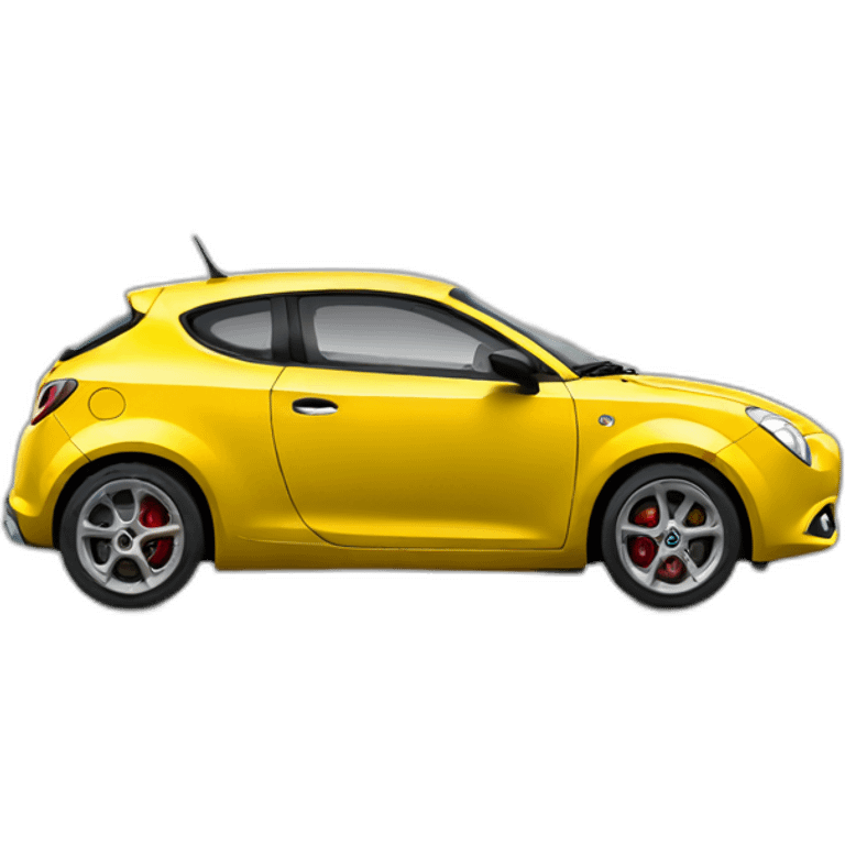 Yellow Alfa Romeo mito emoji