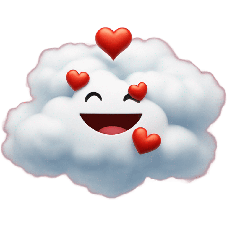 red heart + cloud emoji