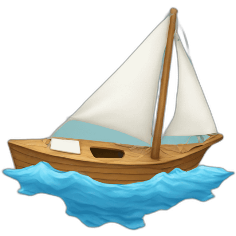 sinking sailboat emoji