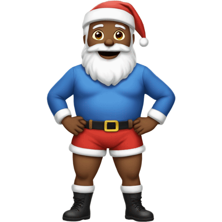 Santa with short shorts emoji