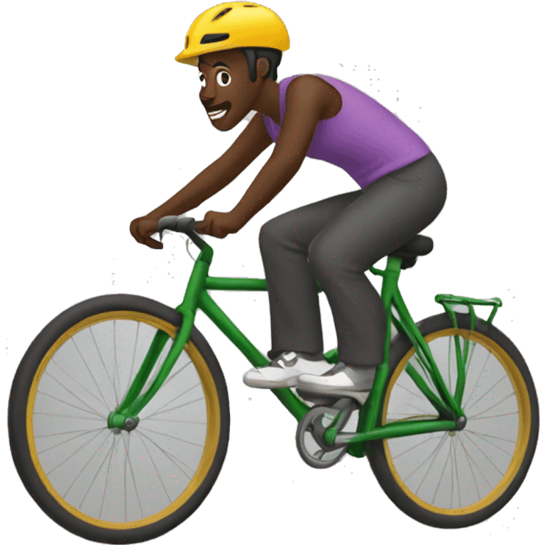 mamady doumbouya sur un velo emoji