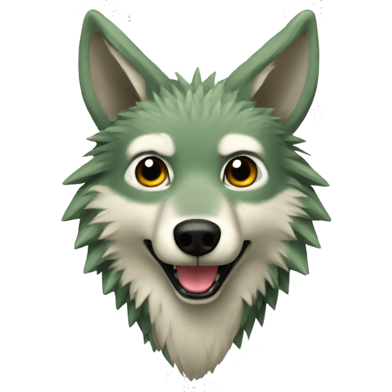 a cactus wolf emoji