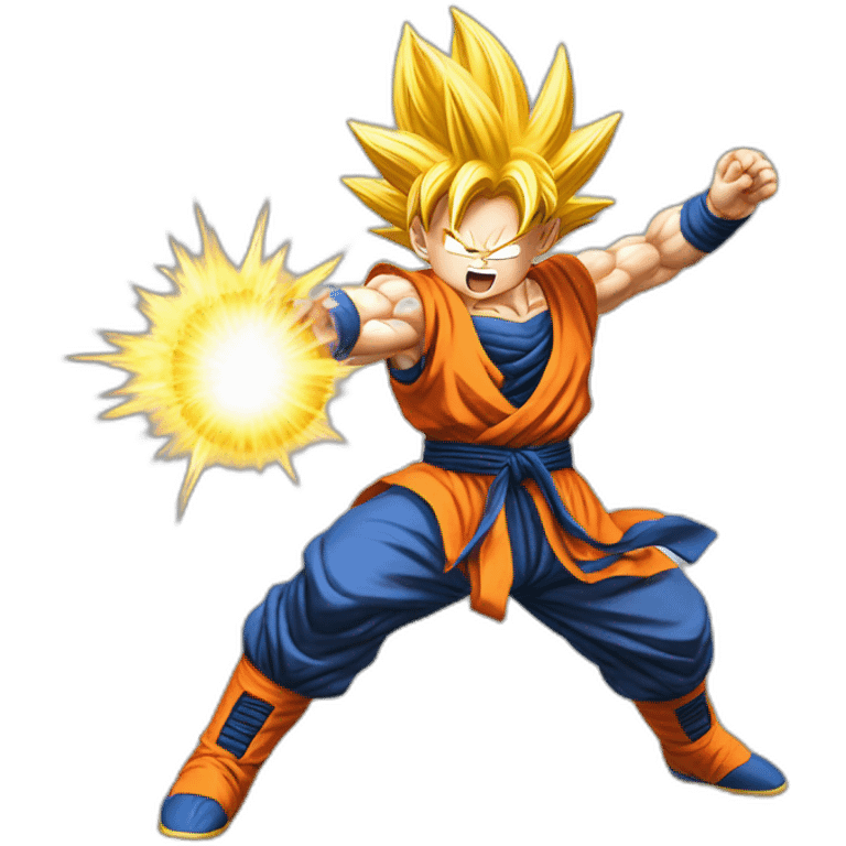 goku firing a kamehameha emoji