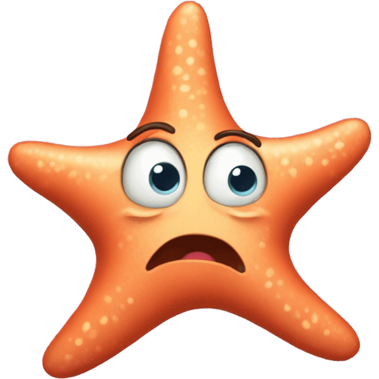 Patrick the starfish crying emoji