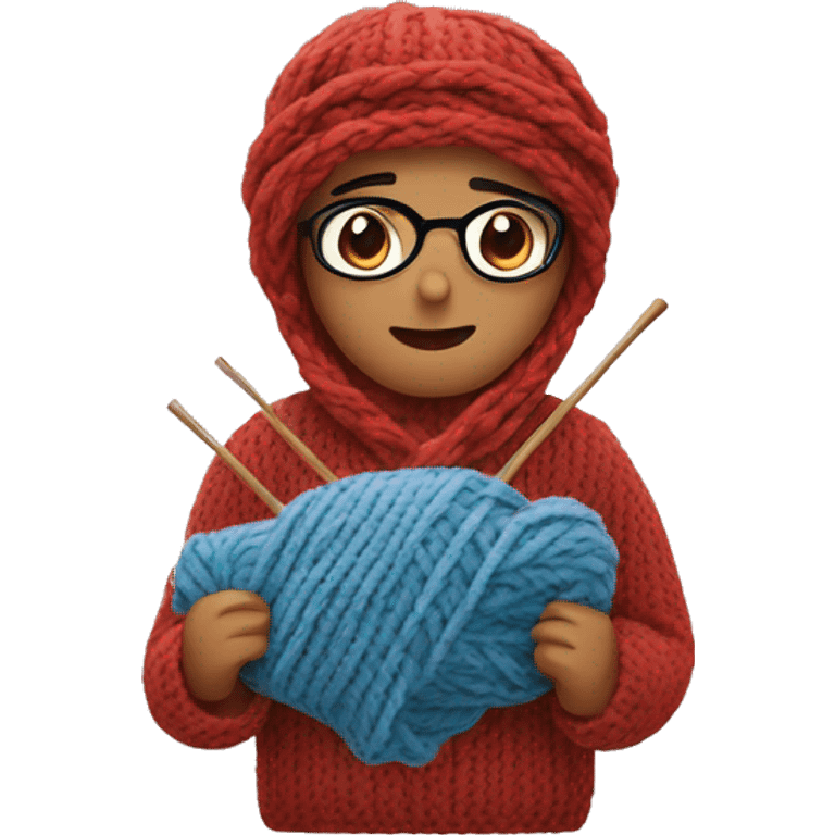 Knitting emoji