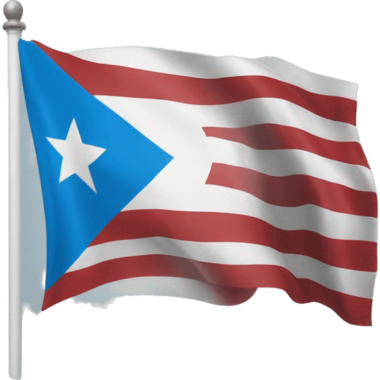 light blue puerto rican flag emoji