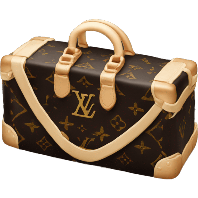 Black Louis Vuitton cake emoji