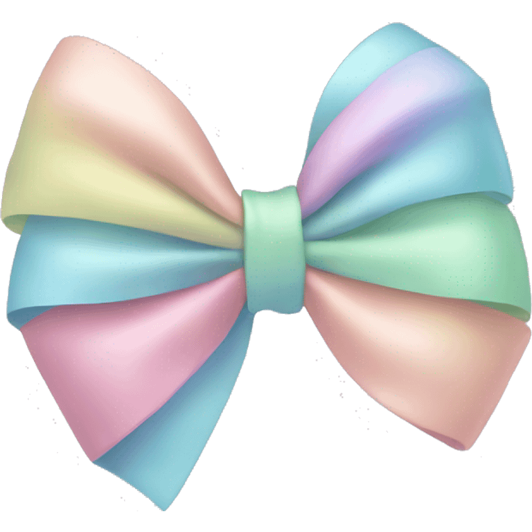 pastel coloured bow emoji