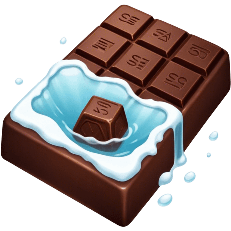 dark chocolate with sea salt emoji