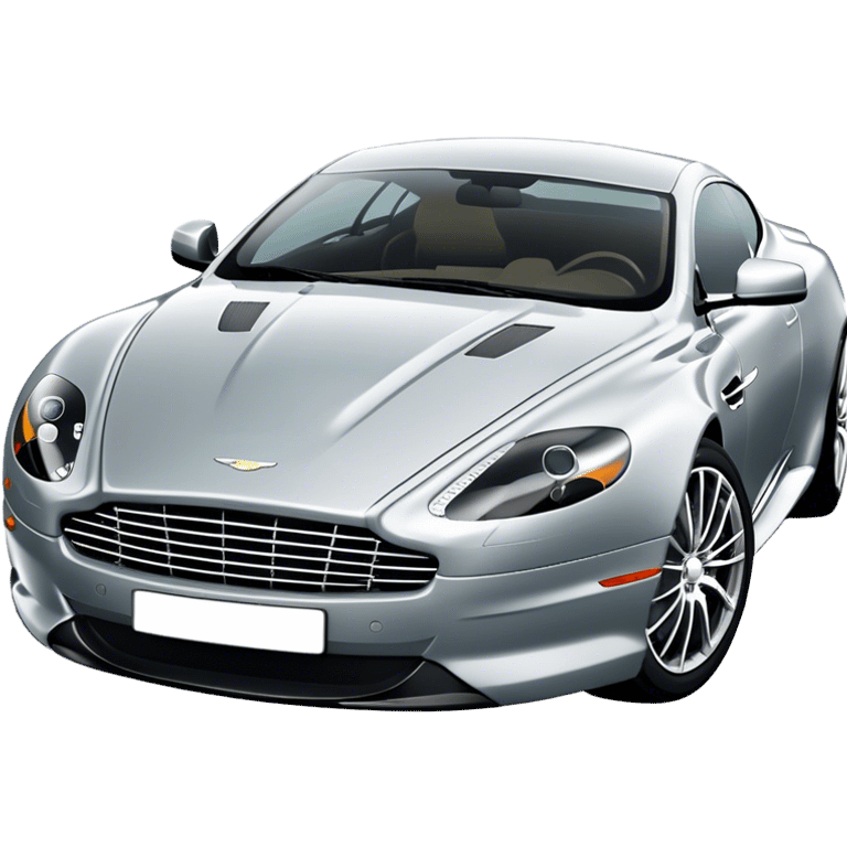 Aston Martin DB9 - Aston Martin (Model Year: 2016) (Iconic colour: Silver) emoji