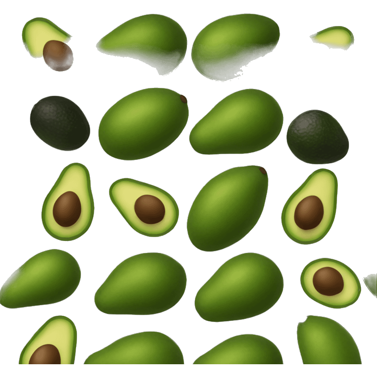 avocado with black skin emoji