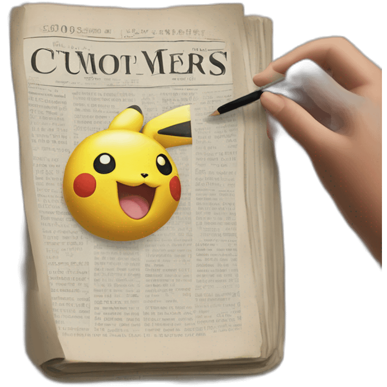 news newspaper document pokemon journal enchanted book magic future emoji