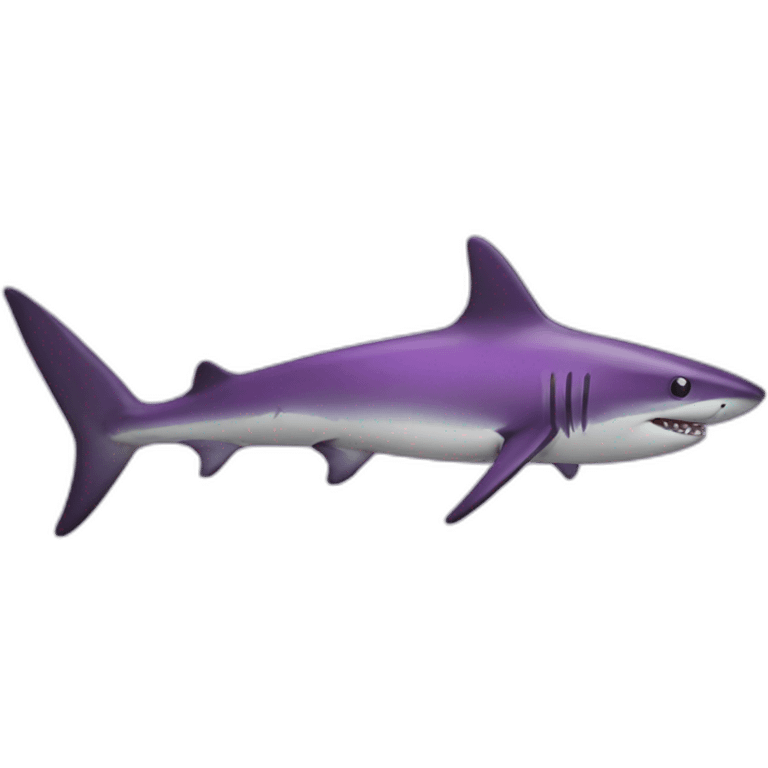 purple shark emoji