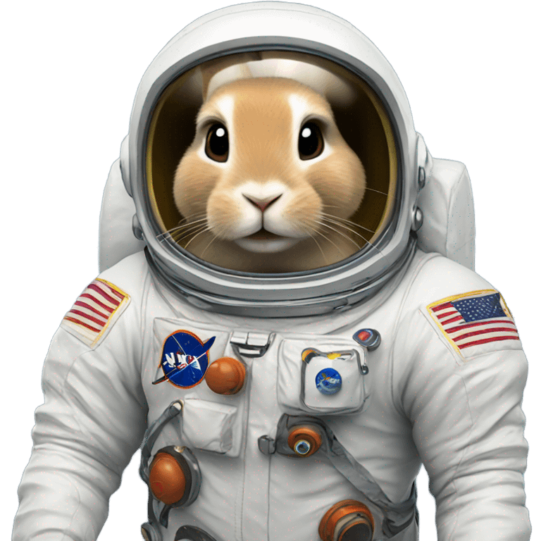 A rabbit astronaut  emoji