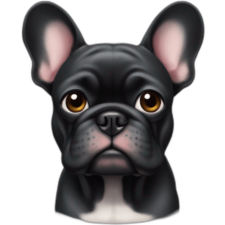 Bouledogue Français noir emoji