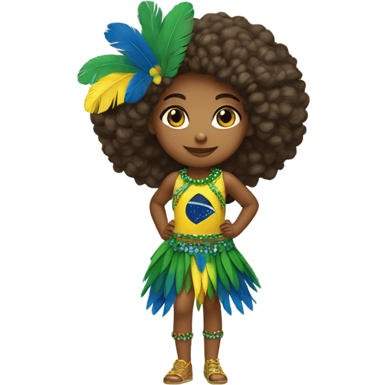 Brazil emoji girl  emoji