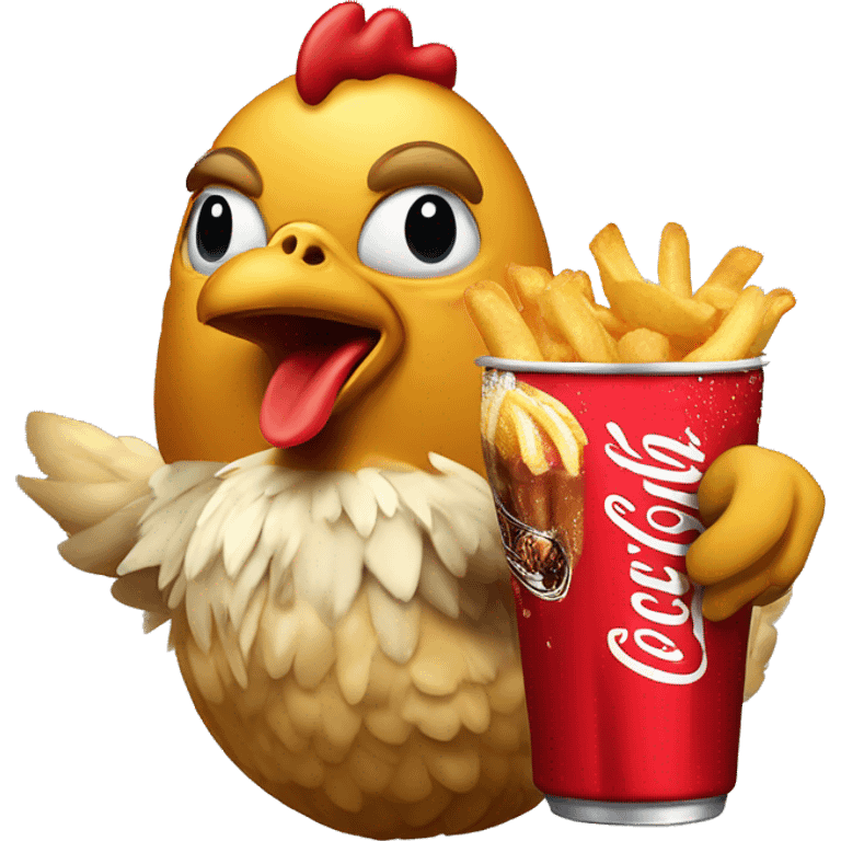 French fríes mc chicken and a coke  emoji