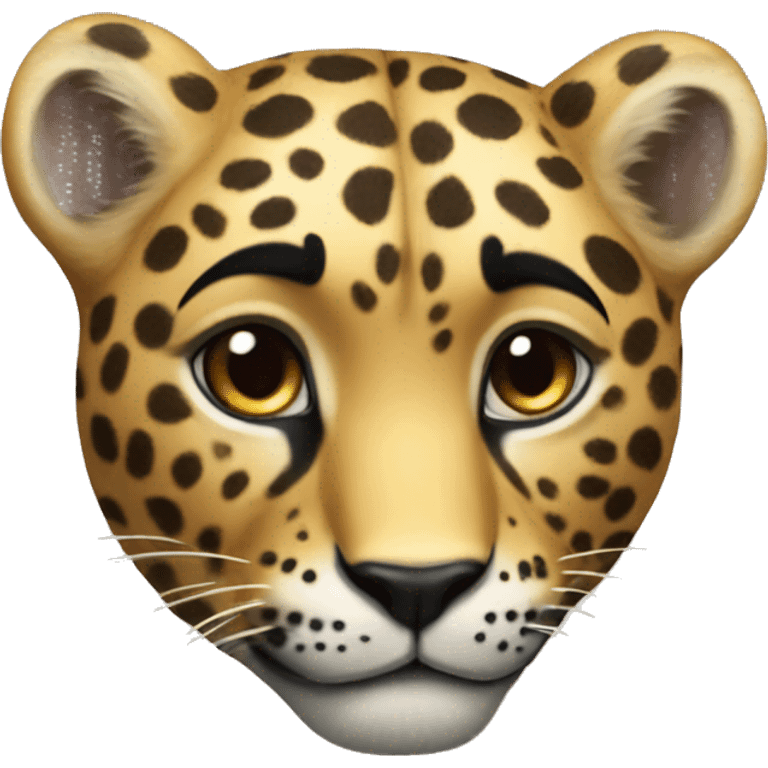 Corazon de leopardo emoji