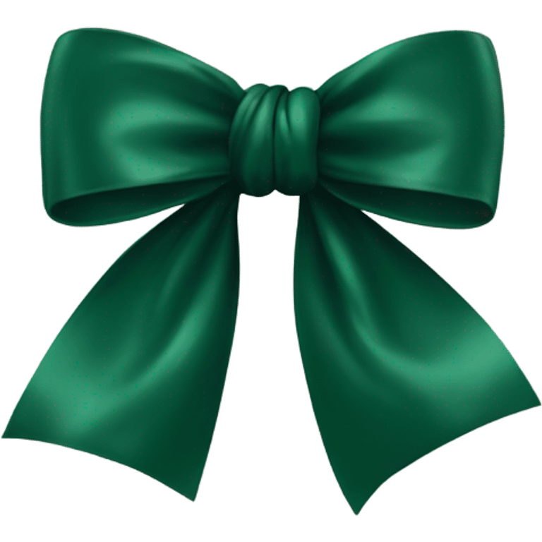 Dark green bow emoji