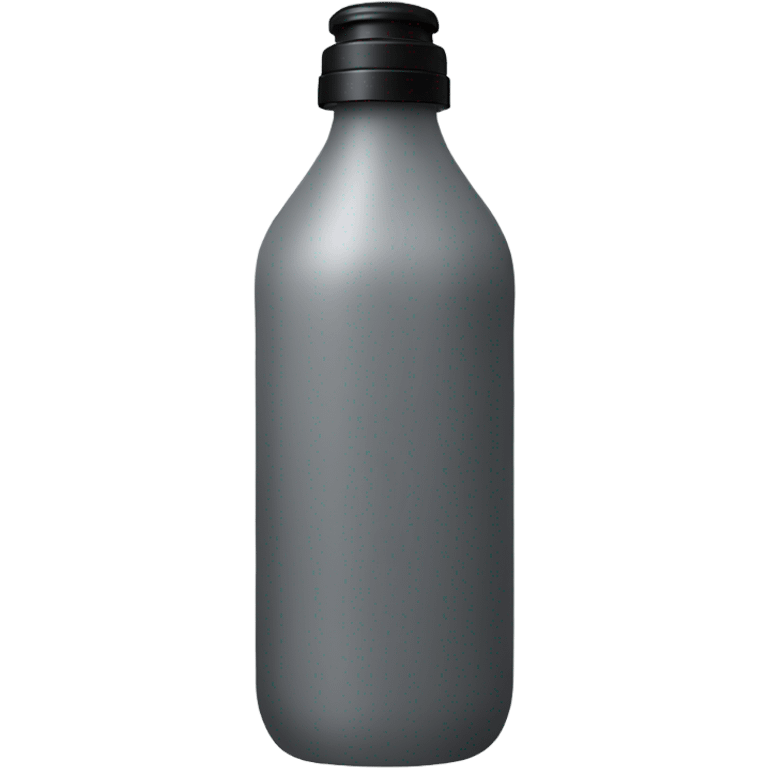 body was in tall grey bottle with black lid emoji